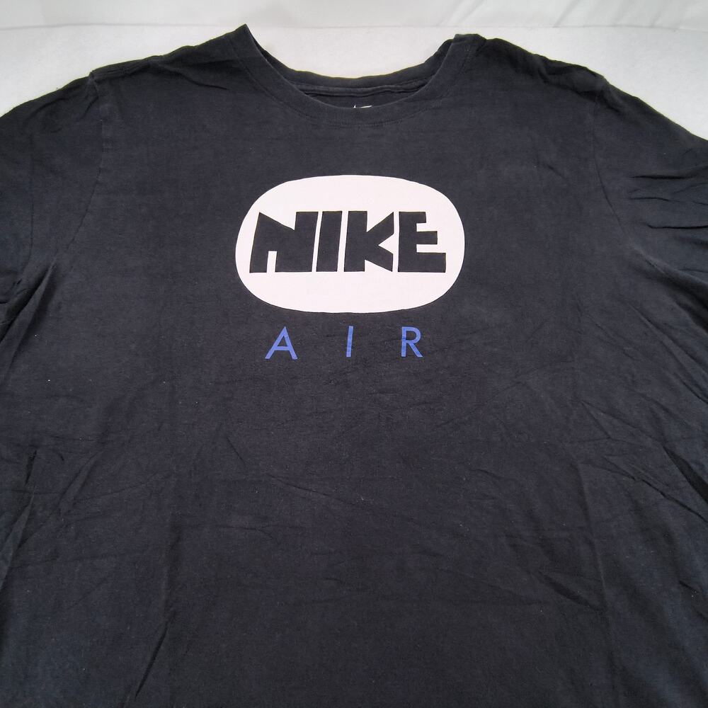 Nike Air Tee Graphic Crew Neck Short Sleeve Shirt Mens Size XL Black White